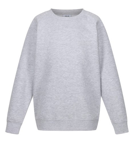 Light grey round crew neck school jumper