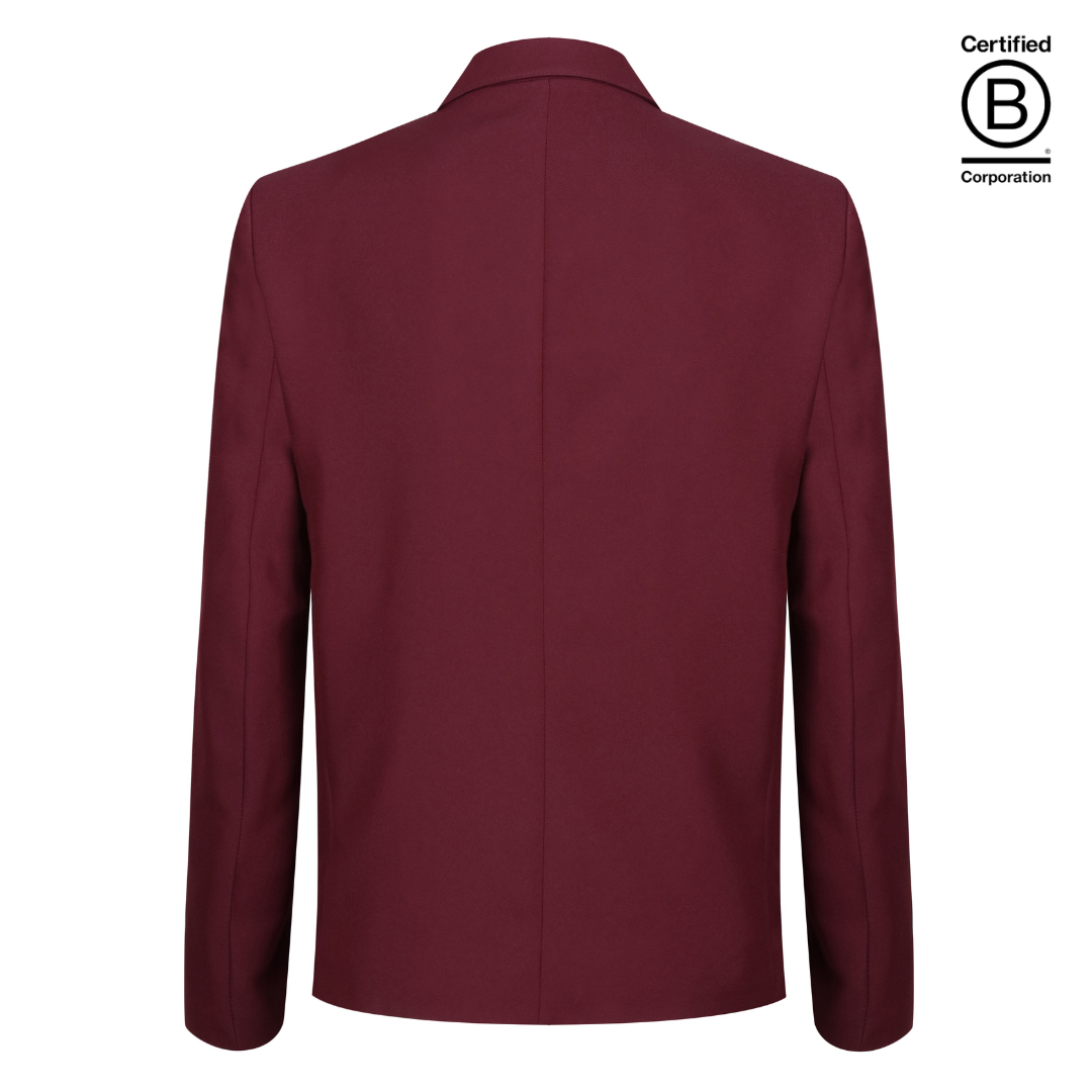 Maroon girl's Performa eco school blazer - ethical school uniform