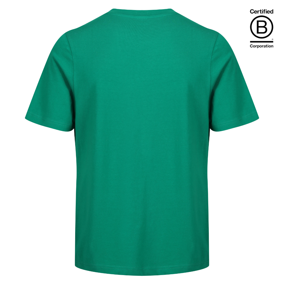 Ethical work uniform emerald green cotton classic fit t-shirt