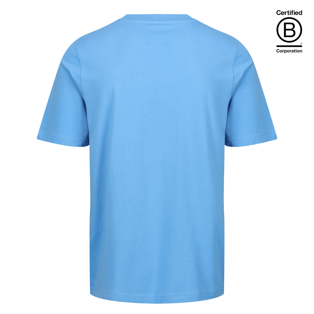 Ethical work uniform light blue cotton classic fit t-shirt