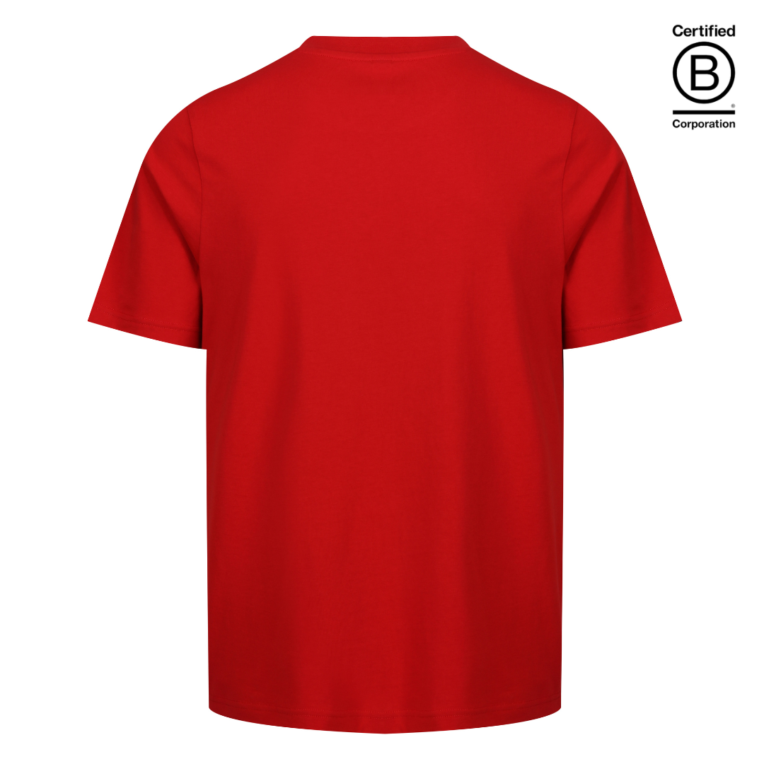 Ethical work uniform red cotton classic fit t-shirt