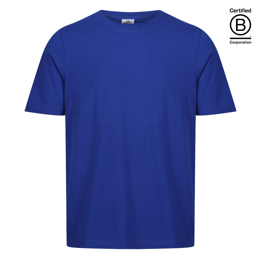 Royal blue classic fit cotton T shirt