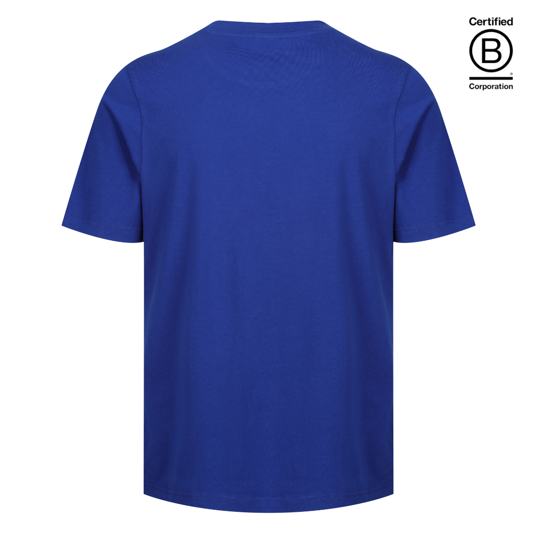 Ethical work uniform royal blue cotton classic fit t-shirt