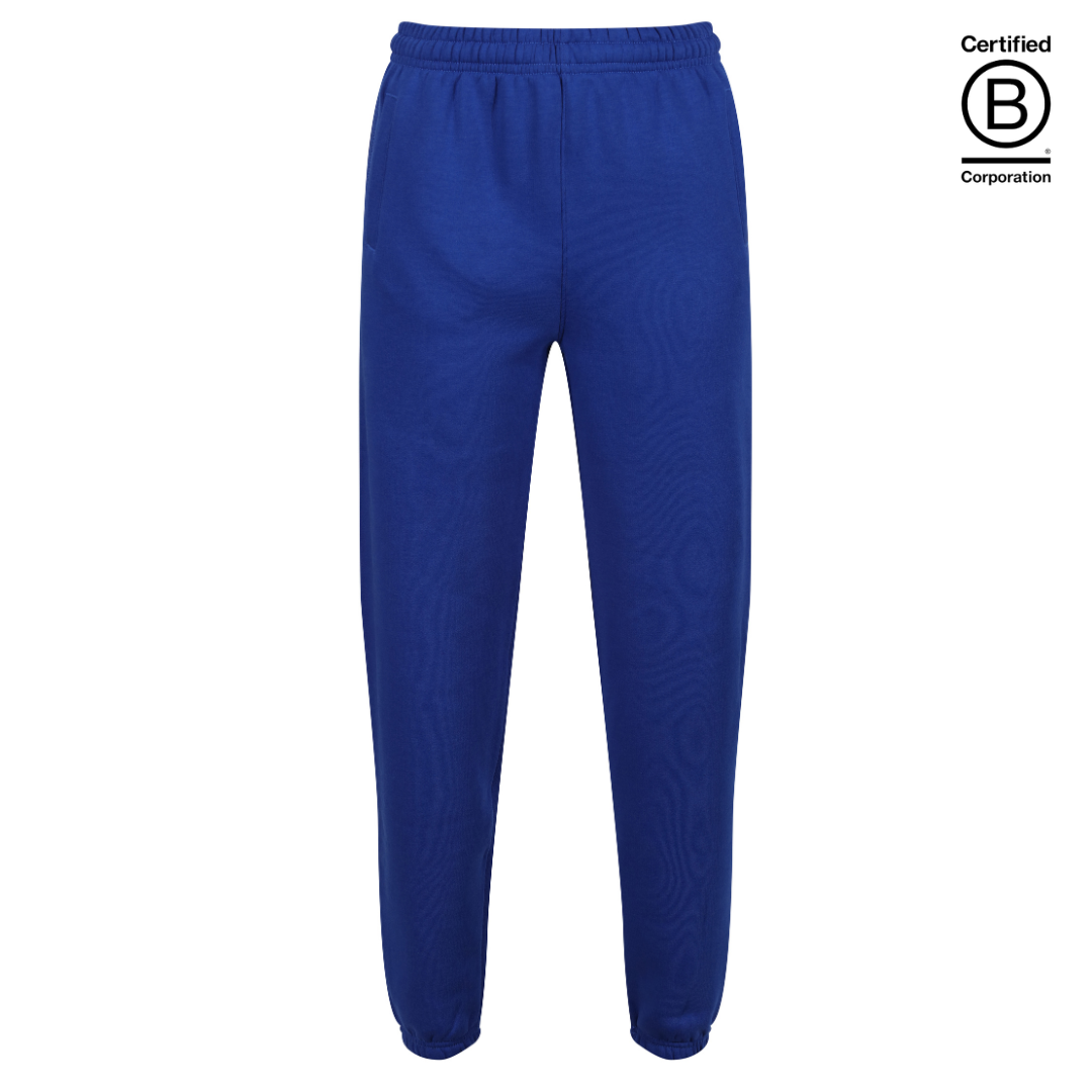 Royal blue plain school PE jogging bottoms pants loose fit