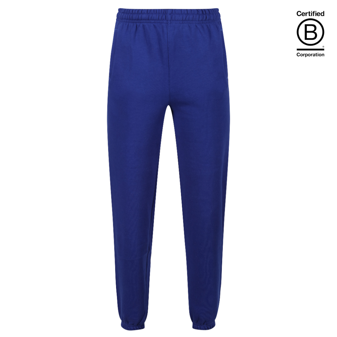 Sapphire blue plain school PE jogging bottoms pants loose fit