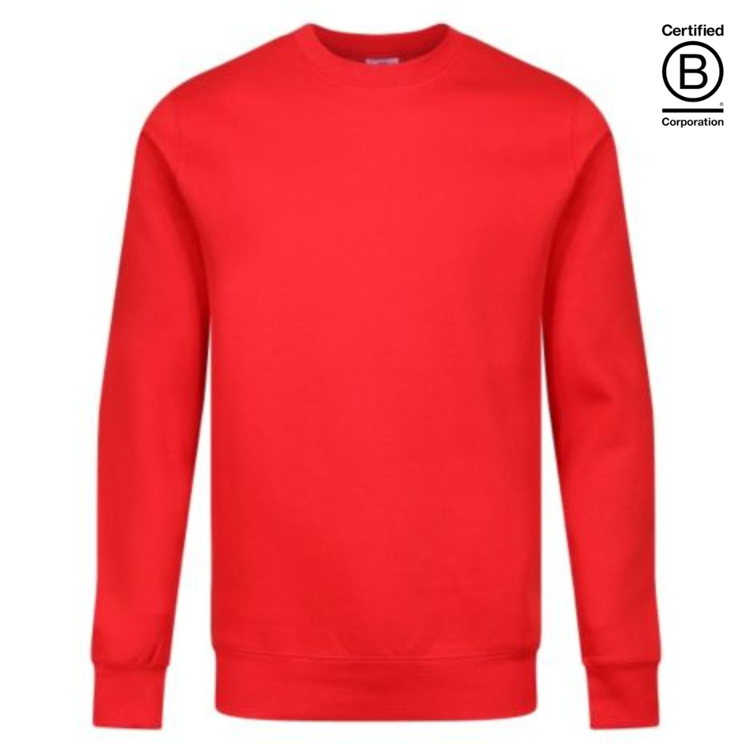 Plain red crew neck jumpers sweatshirts unisex