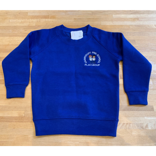 Carryduff pre-school playgroup royal blue sweatshirt