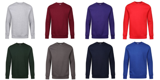 Ethically made adult round neck jumpers