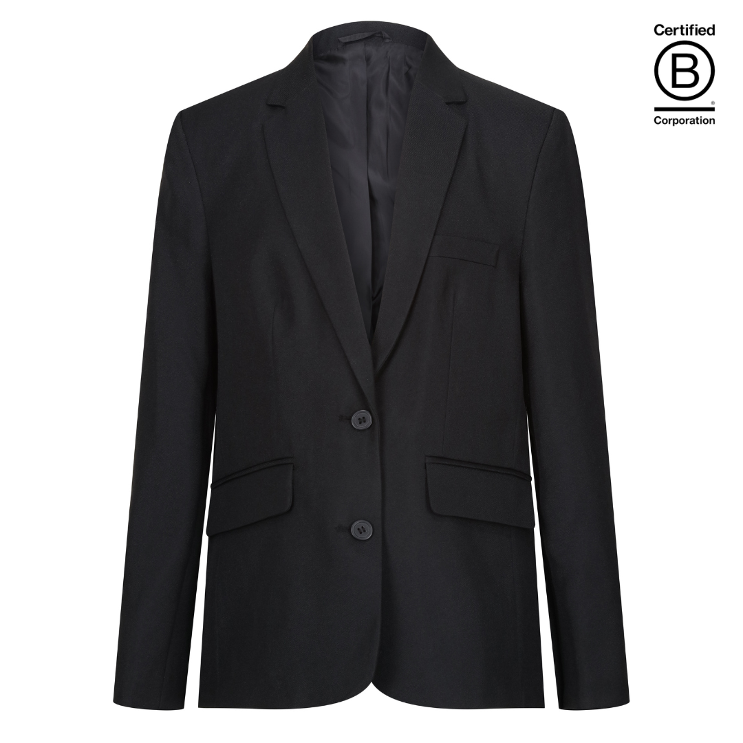 Black Performa Eco Girls Classic School suit Jacket - ethical school uniform