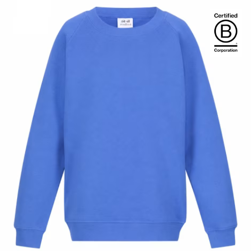 Light royal blue round neck school jumper
