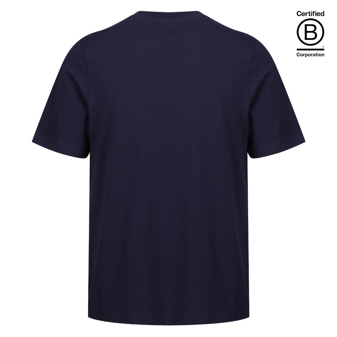 Navy classic fit cotton T-shirt gender neutral - ethically produced and sustainable t-shirts