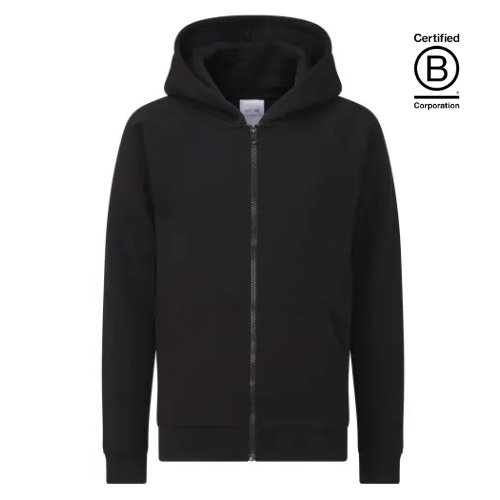 Adult black zip up hoodie zoodie