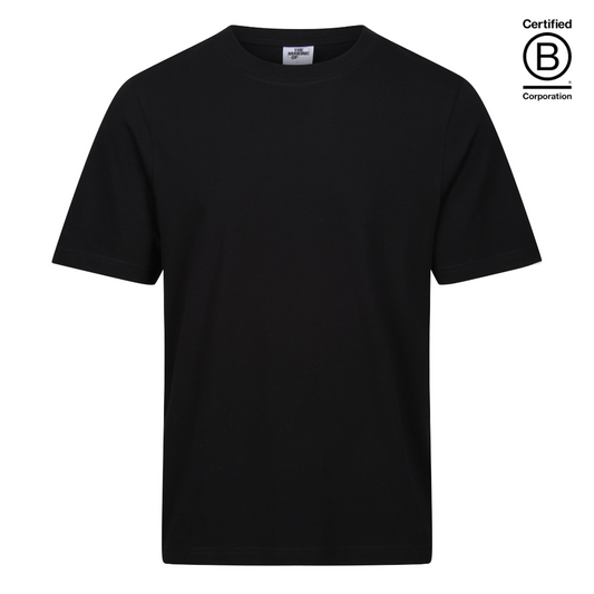 ethical work uniform black cotton classic fit unisex t-shirt