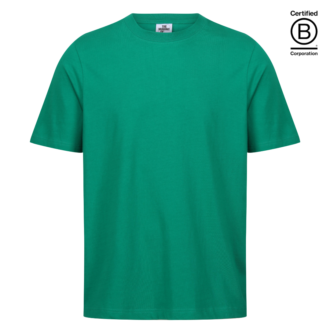 Ethical work uniform emerald green cotton classic fit t-shirt 