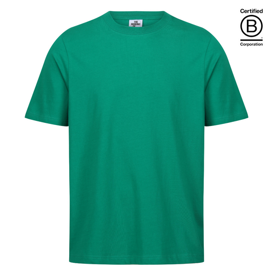 emerald green cotton classic fit gender neutral unisex t-shirt - ethically produced and sustainable t-shirts