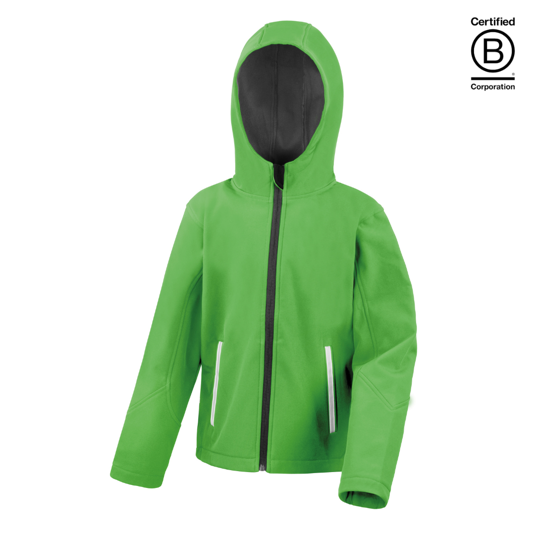 Lightweight green waterproof school coat anorak / rain jacket