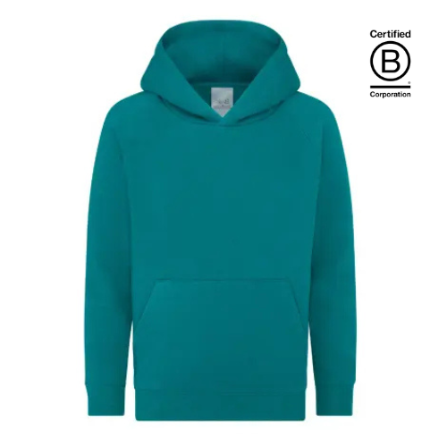 Jade green kids plain hoodie