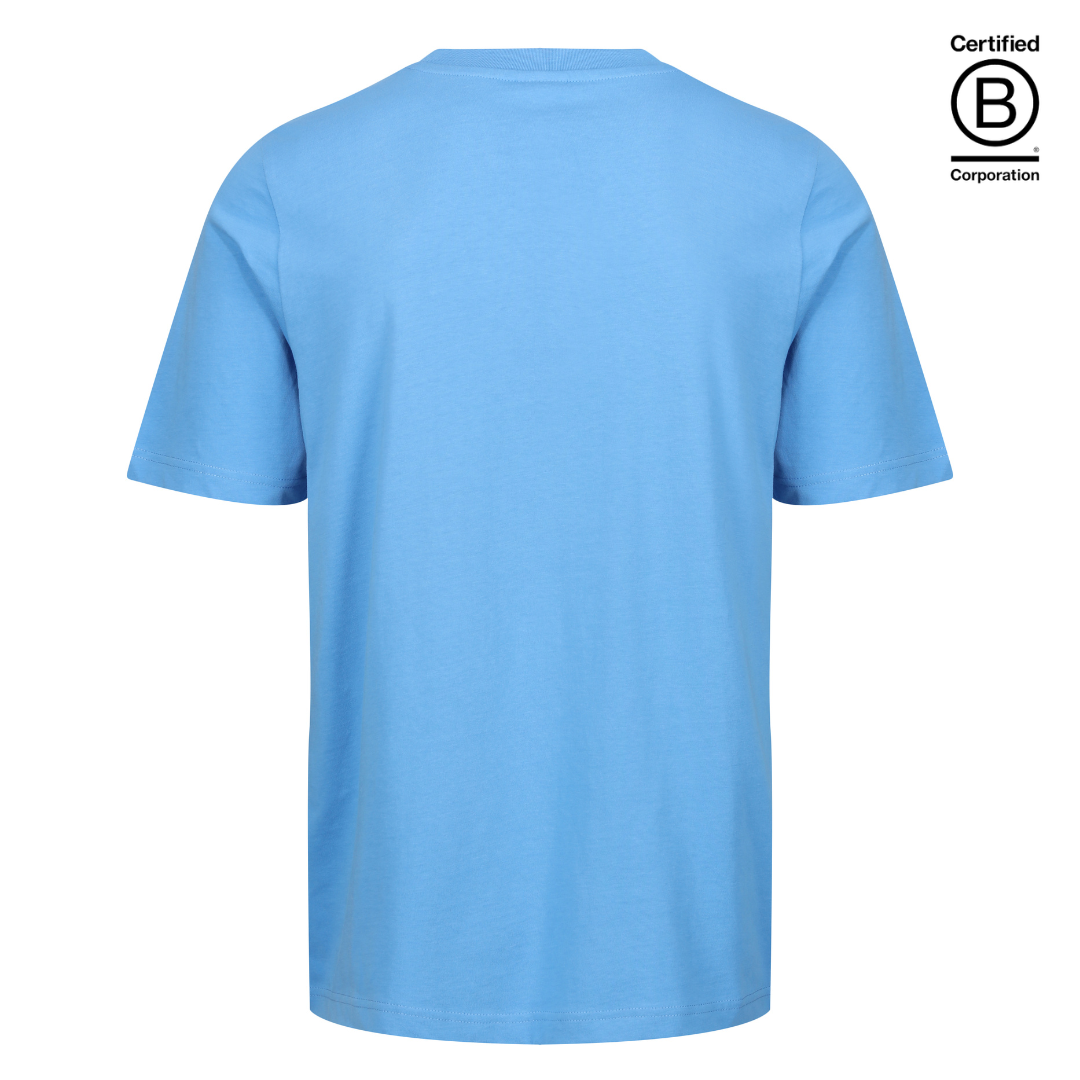 Ethical work uniform light blue cotton classic fit t-shirt 