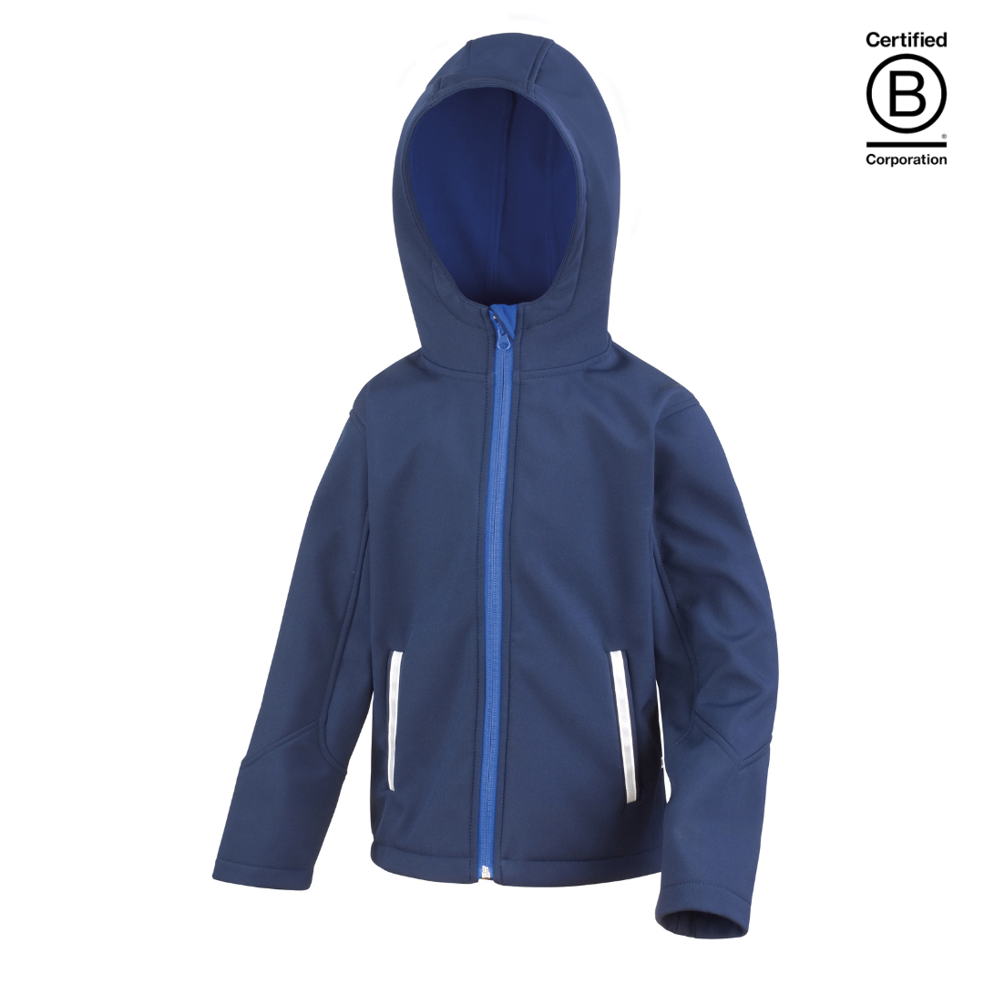 Lightweight navy waterproof school coat anorak / rain jacket