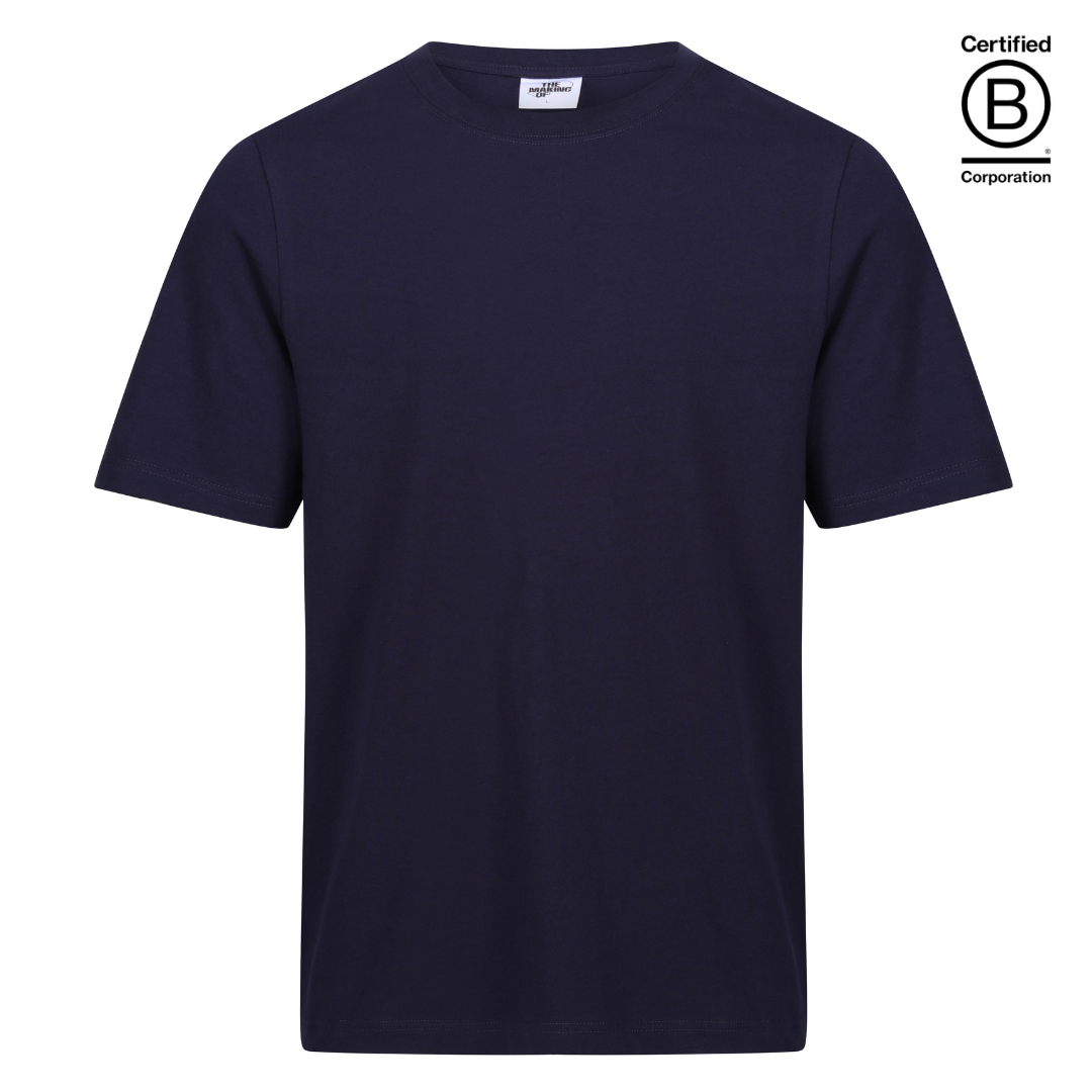 Ethical work uniform navy classic fit cotton T-shirt 