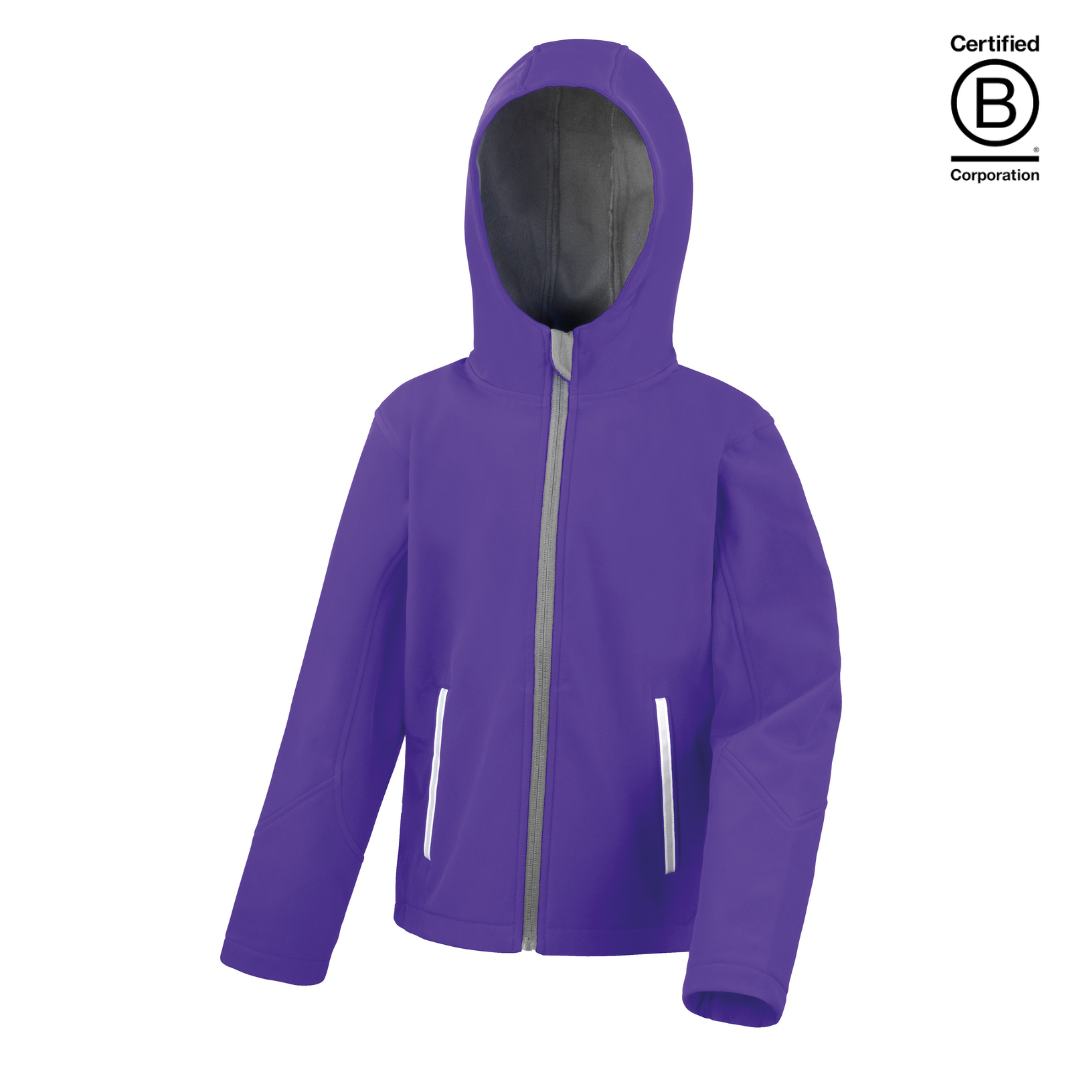 Lightweight purple waterproof school coat anorak / rain jacket