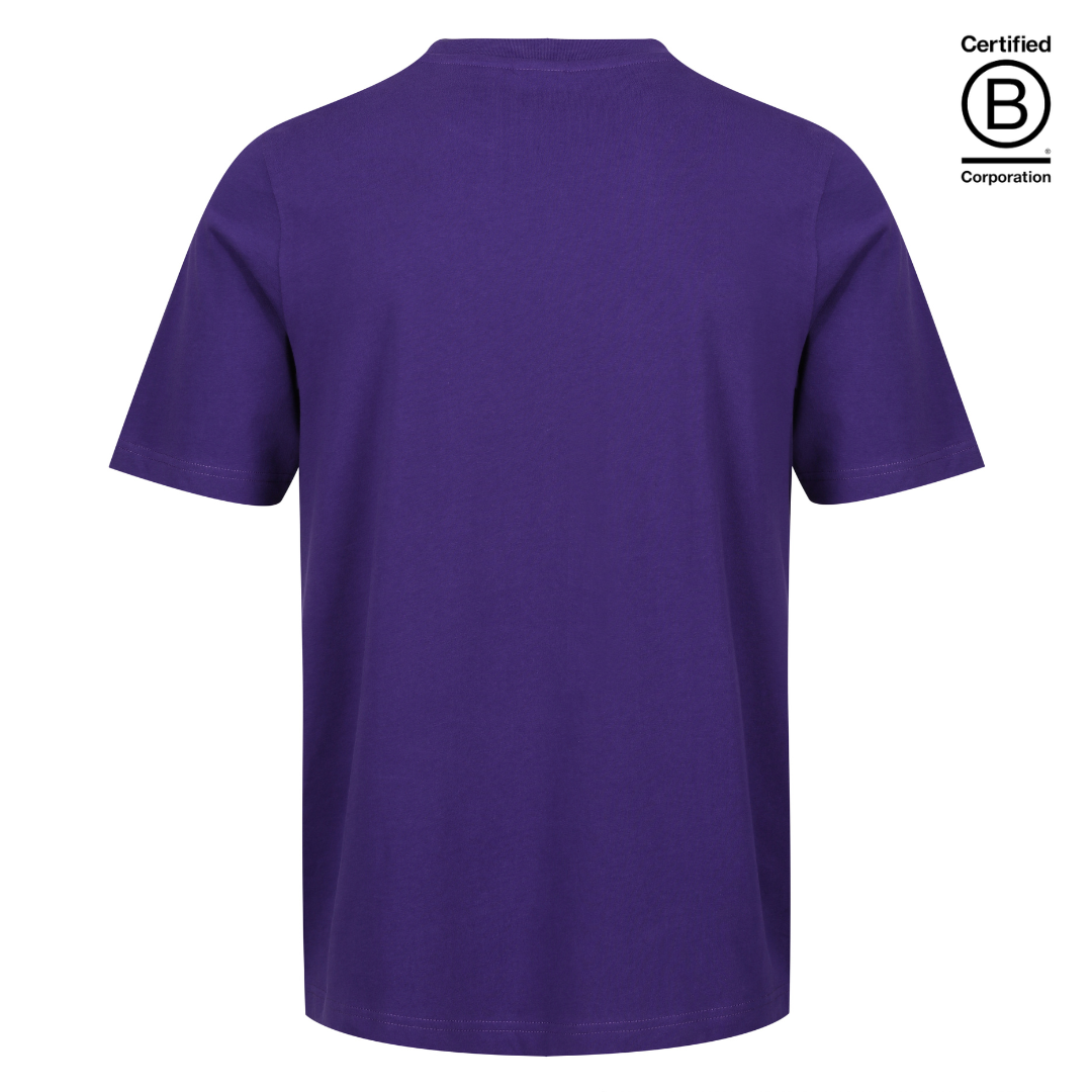 Ethical work uniform purple classic fit cotton T-shirt 