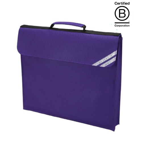 Purple expandable primary school book bags