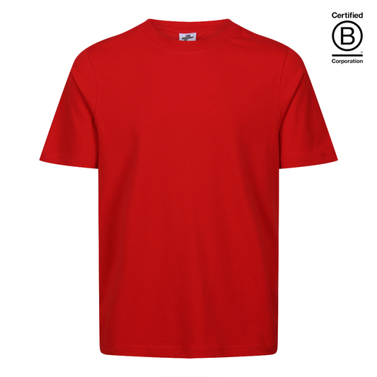 Ethical work uniform red cotton classic fit t-shirt 