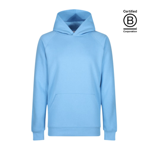 Sky light blue kids plain hoodie