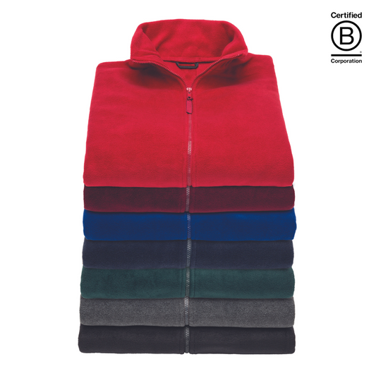 heavy winter adult fleece full zip jacket 