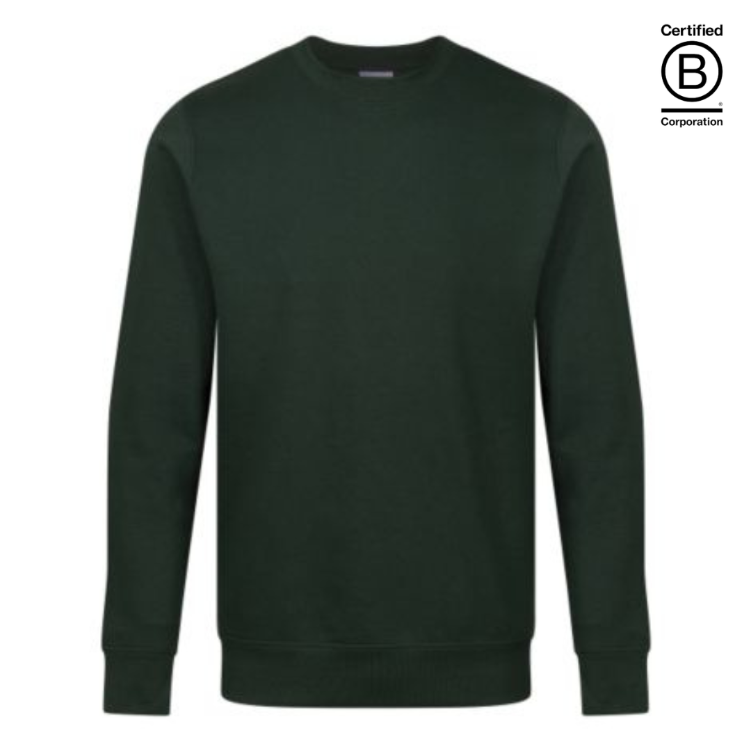 Ethically produced bottle green adult unisex crew neck sweatshirts / jumpers - work uniform