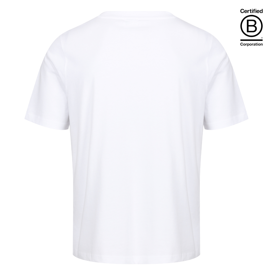 Ethical work uniform white cotton classic fit T-shirt