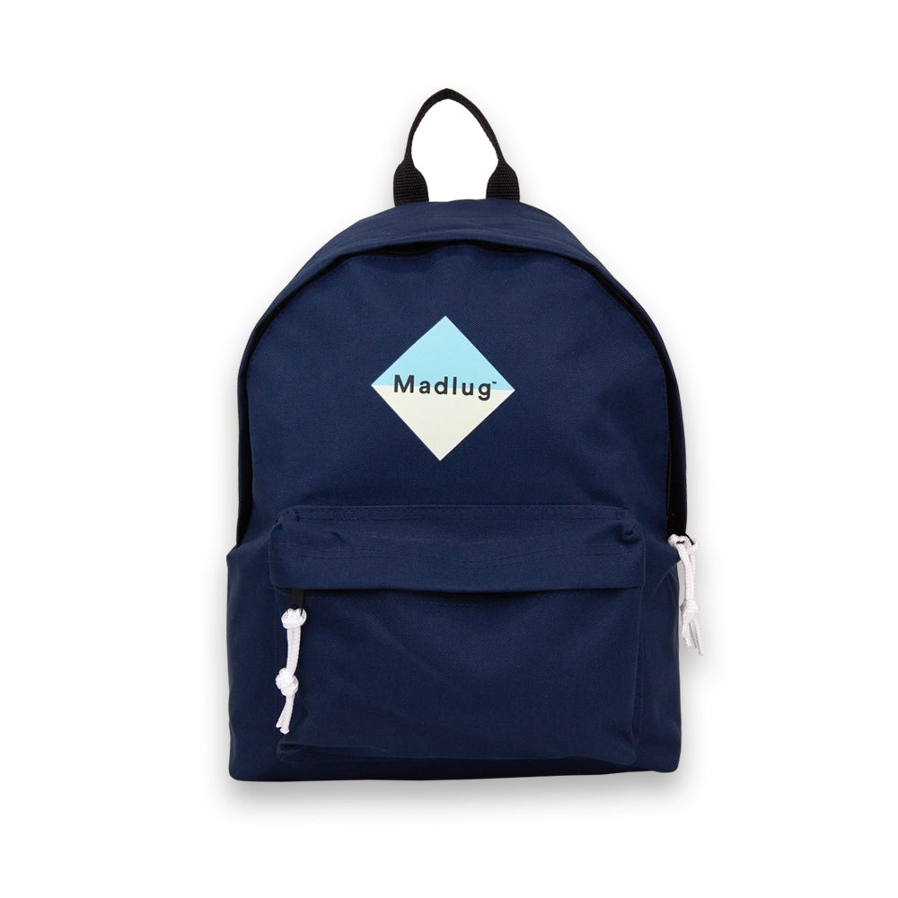 Madlug junior navy blue school bag B corp ethical sustainable school backpack