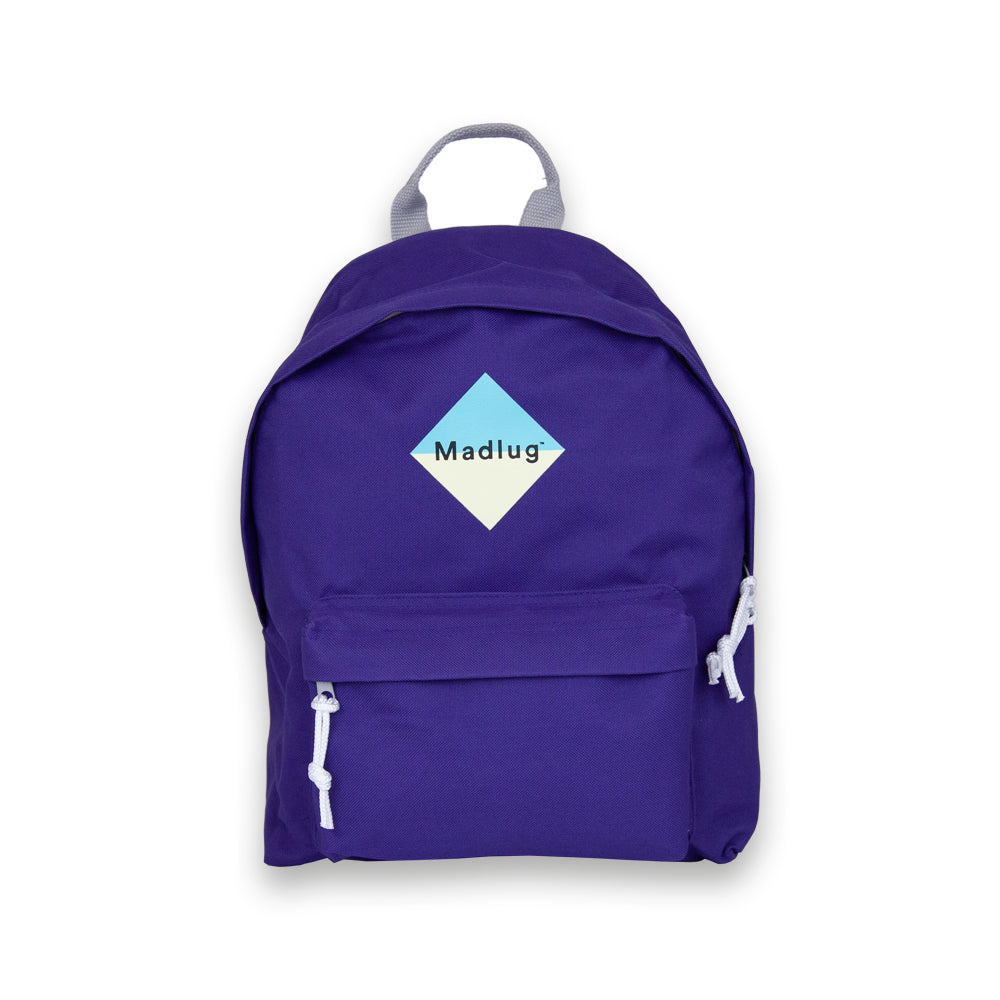 Madlug junior purple school bag B corp ethical sustainable school backpack