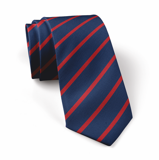 Narrow stripe eco recycled sustainable school ties